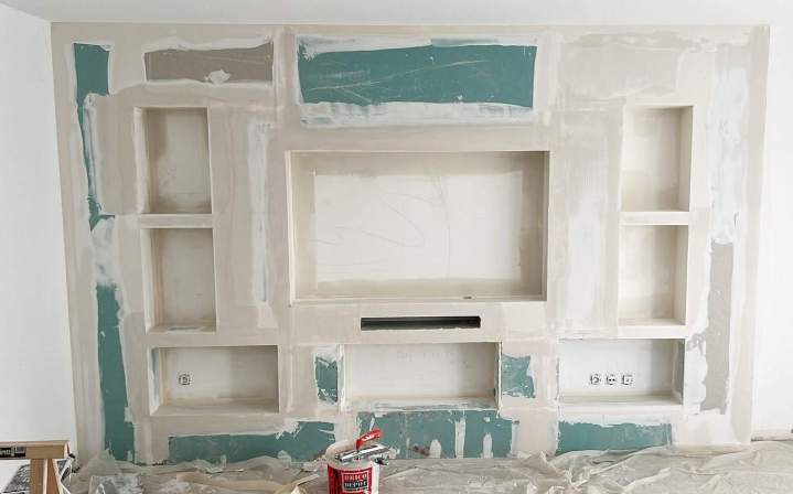 Carrelage et meuble en placo 3 dcce